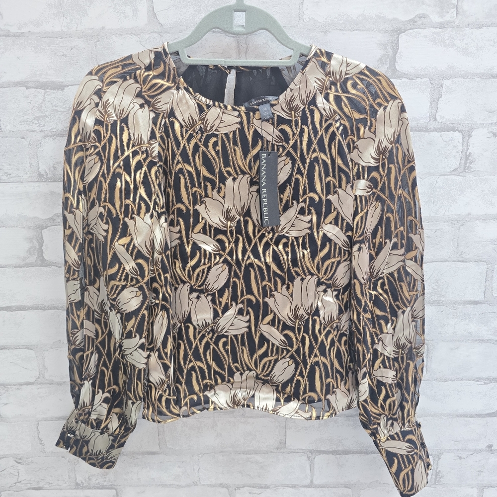 Banana Republic Metallic Blouse